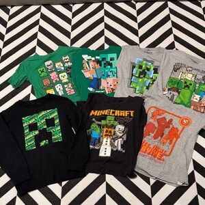 7pc Minecraft T-Shirts and Sweatshirt Set